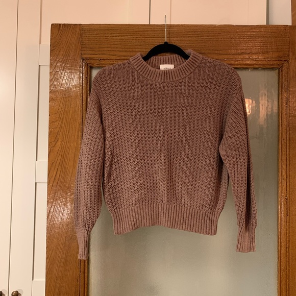 ARITZIA WILFRED Chenille Fisherman Sweater - Picture 1 of 5